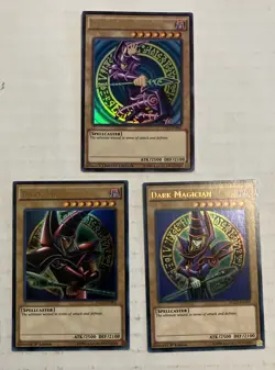 Yu-Gi-Oh Dark Magician Lot Of 3. 2 First Edition, 1 Limited Edition All Nm/M - Image 1