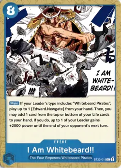 I Am Whitebeard!! C Starter Deck 22: Ace & Newgate ST22-015 One Piece TCG - Image 1