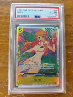 2024 ONE PIECE OP08-TWO LEGENDS #106 NAMI PSA 10 - Image 1
