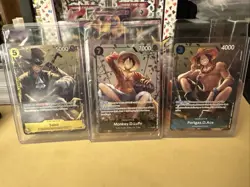 One Piece Tin Vol 2 Promo Cards Set Of 3! Sabo, Monkey.D.Luffy, & Portgas.D.Ace! - Image 2