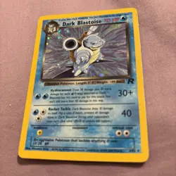 Pokemon TCG Dark Blastoise Holo Rare Card 3/82 - Image 1