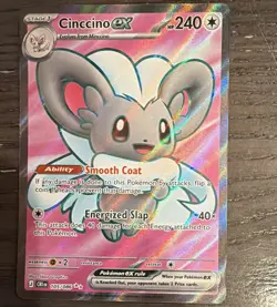 Pokemon Cinccino EX 105/086 CRI Holo 240 HP Stage 1 English Card - Image 1