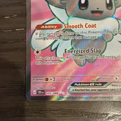 Pokemon Cinccino EX 105/086 CRI Holo 240 HP Stage 1 English Card - Image 2