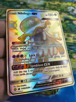 Pokemon Nihilego GX TCG Full Art Ultra Rare Holo Card SV62/SV94 - Image 2