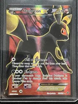 Pokemon TCG Umbreon EX Full Art Ultra Rare Card 119/124 XY Fates Collide - Image 1