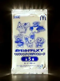 2014 Pokemon Japan Promo Card XY McDonald's Vintage TCG Sealed Pack ~ PikachuU - Image 1
