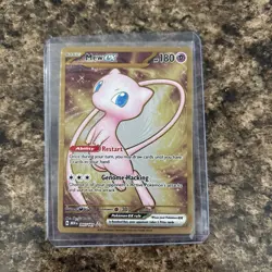 Mew EX Gold Metal Card #205/165 SV Scarlet & Violet 151 Pokemon UPC Promo - Image 1