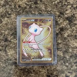 Mew EX Gold Metal Card #205/165 SV Scarlet & Violet 151 Pokemon UPC Promo - Image 2