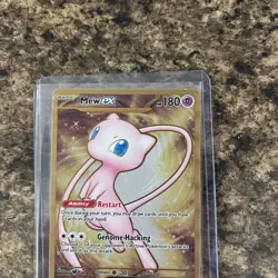 Mew EX Gold Metal Card #205/165 SV Scarlet & Violet 151 Pokemon UPC Promo - Image 3