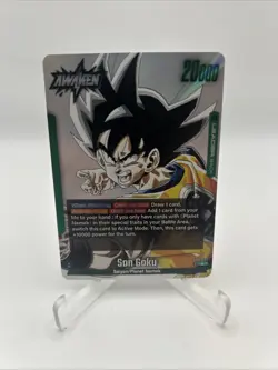 SB02-033 L Son Goku Full Art Leader Card Dragonball Fusion World Manga Booster 2 - Image 1