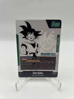 SB02-033 L Son Goku Full Art Leader Card Dragonball Fusion World Manga Booster 2 - Image 2