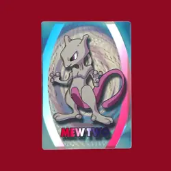 MEWTWO--JAPANESE MEIJI EMBOSSED PROMO FOIL POKEMON CARD - Image 1