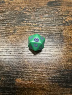 Donatello TMNT Turtles - Magic MTG Prerelease Spindown D20 Dice- PURPLE - Image 1