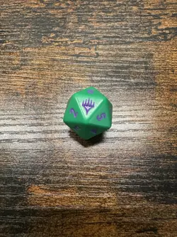 Donatello TMNT Turtles - Magic MTG Prerelease Spindown D20 Dice- PURPLE - Image 2