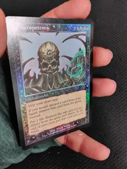 MTG FOIL Necropotence Deckmasters Garfield vs Finkel Magic the Gathering LP - Image 2