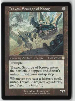 Traxos, Scourge of Kroog (Retro Frame) R Commander: The Brothers' War 170 NM - Image 1