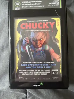 Chucky - Kardur, Doomscourge Secret Lair Drop Regular Degree Grading Graded 10 - Image 1