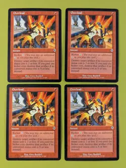 Overload x4 Invasion 4x Playset Magic the Gathering MTG - Image 1
