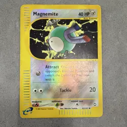 Pokemon TCG Magnemite 052/147 Aquapolis Reverse Holo Uncommon 40 HP Basic 2002 - Image 1