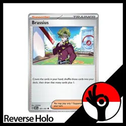 Pokemon TCG: Obsidian Flames - Reverse Holo - 187/197 - Brassius - Image 1