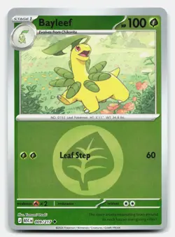 Bayleef (Energy Symbol Pattern) 009/217 Ascended Heroes Pokemon Reverse Holo NM - Image 1