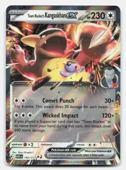 Team Rocket's Kangaskhan ex 162/217 Double Rare Ascended Heroes Pokemon NM - Image 1