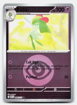 Kirlia (Energy Symbol Pattern) 088/217 Ascended Heroes Pokemon Reverse Holo NM - Image 1