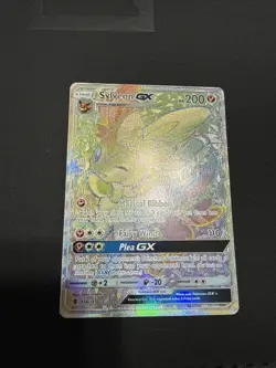 Sylveon GX Full Art Ultra Rare Holo 158/145 SM Guardians Rising Pokemon TCG - Image 1