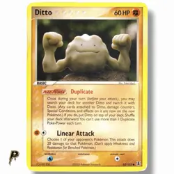 2005 Pokemon Delta Species Ditto Geodude 62/113 Non Holo Yuka Morii MP - Image 1