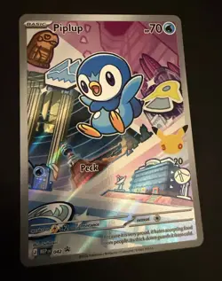 Piplup First Partner 042 Me: Mega Evolution Promo Holo Pokemon TCG English 2026 - Image 1