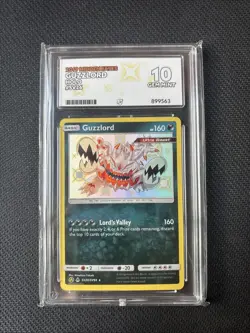 Pokemon Hidden Fates Guzzlord Sv26 Shiny Vault Rare ACE 10 PERFECT SUBGRADES - Image 1