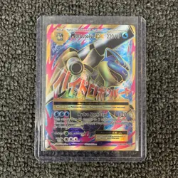 Pokemon TCG M Blastoise EX 102/108 Evolutions Ultra Rare Holo Rare Off center - Image 1