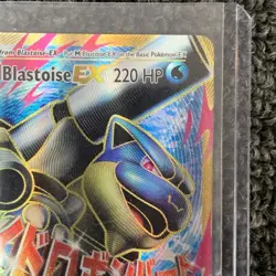 Pokemon TCG M Blastoise EX 102/108 Evolutions Ultra Rare Holo Rare Off center - Image 4