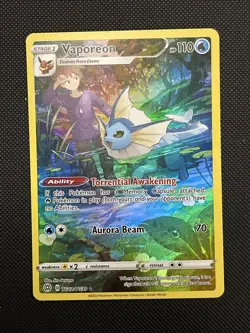 Pokemon TCG Vaporeon TG02/TG30 Brilliant Stars - Image 1