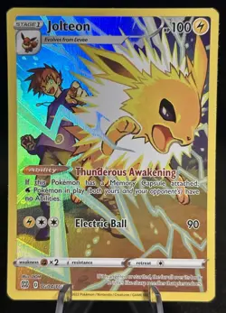 Jolteon TG04/TG30 Brilliant Stars Trainer Gallery Holo 2022 Pokemon - NM Raw - Image 1