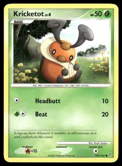 Kricketot 109/147 Common Supreme Victors Pokemon Lightly Played - Image 1