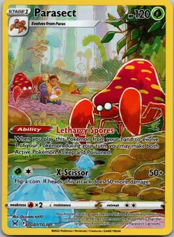Parasect TG01/TG30 Holo Lost Origin Trainer Gallery Pokemon NM - Image 1
