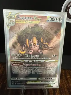 2023 Pokemon Crown Zenith Regigigas VSTAR GG55/GG70 Alt Art Galarian Gallery NM - Image 1