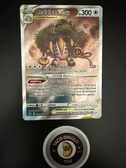 2023 Pokemon Crown Zenith Regigigas VSTAR GG55/GG70 Alt Art Galarian Gallery NM - Image 2