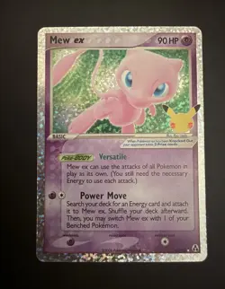 Pokemon Mew ex 88/92 EX celebrations Holo English - Image 1