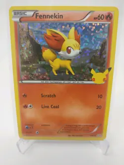 Pokemon 2021 Holo Fennekin 14/25 25th Anniversary McDonalds Exclusive - Image 1