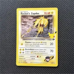 Rocket's Zapdos 15/132 Team Rocket Holo Rare 70HP English 1999 25th Anniv - Image 1