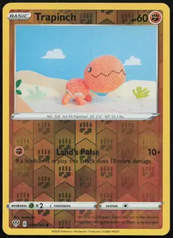Trapinch 089/189 LP Darkness Ablaze Common Reverse Holo Pokemon - Image 1