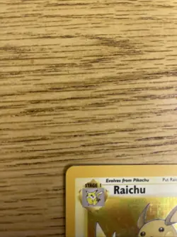 Pokemon TCG Raichu – Fossil Set 14/62 – Holo Rare – 1999 – Vintage WotC LP/MP - Image 5