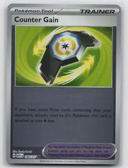 Counter Gain 186/217 Common Ascended Heroes Pokemon Reverse Holo Near Mint - Image 1