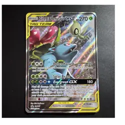 The Pokemon Company Celebi & Venusaur GX SM167 SM Promo TAG TEAM Holo 270 HP EN - Image 1