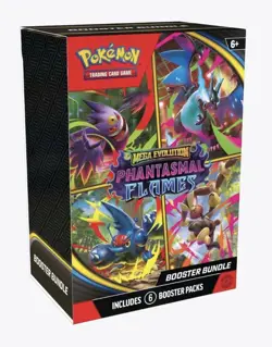 Pokemon TCG: Mega Evolution Phantasmal Flames Booster Bundle ME02 (6 Packs) - Image 1