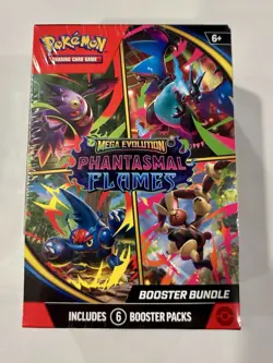 Pokemon TCG: Mega Evolution Phantasmal Flames Booster Bundle ME02 (6 Packs) - Image 2
