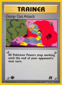 Pokemon Goop Gas Attack Team Rocket 78/82 1st Edition Common NM - Image 1