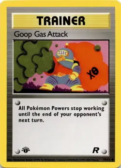 Pokemon Goop Gas Attack Team Rocket 78/82 1st Edition Common NM - Image 2